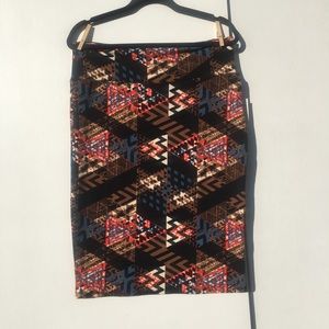 NEW! Lularoe Cassie large  pencil skirt Western